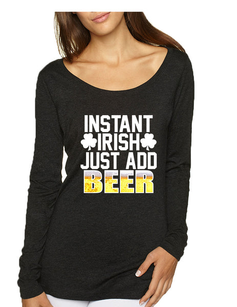 Women's Shirt Instant Irish Add Beer St Patrick's Day Shirt - ALLNTRENDSHOP - 2
