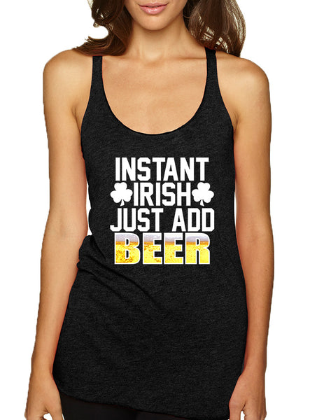 Women's Tank Top Instant Irish Add Beer St Patrick's Top - ALLNTRENDSHOP - 2