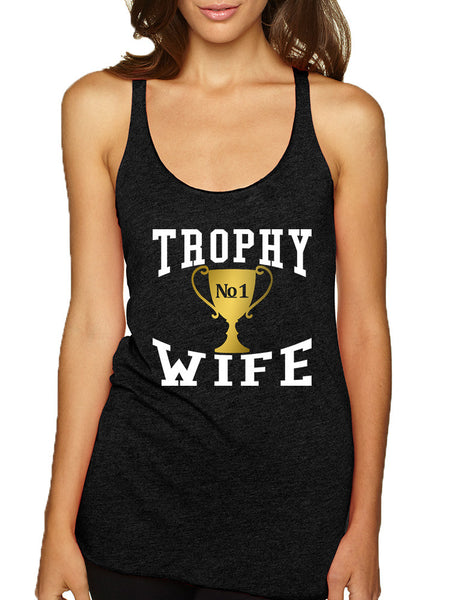 Women's Tank Top Trophy Wife Cool Xmas Love Holiday Gift - ALLNTRENDSHOP - 4