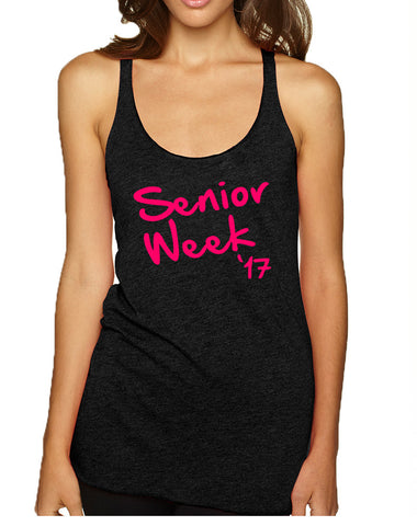 Women's Tank Top Senior Week 17 Pink Class Of 2017 Top