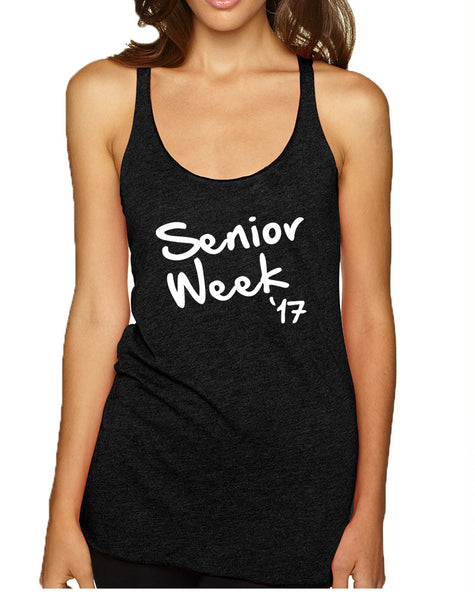 Women's Tank Top Senior Week 17 White Class Of 2017 Party