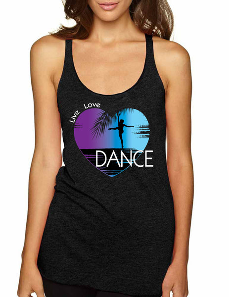 Women's Tank Top Dance Art Purple Print Love Cute Top Nice Gift - ALLNTRENDSHOP - 5