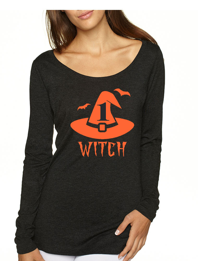 Women's Shirt Witch 1 2 Cool Funny Halloween Costume Shirt