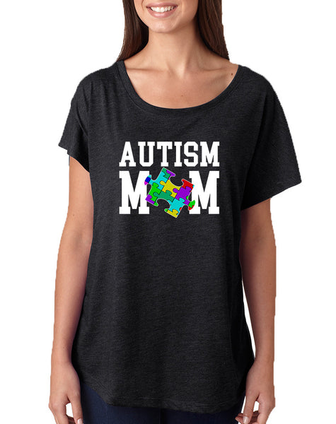 Women's Dolman Shirt Autism Mom Autistic Awareness Top