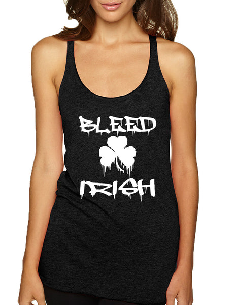 Women's Tank Top Bleed Irish St Patrick's Day Party Irish - ALLNTRENDSHOP - 2