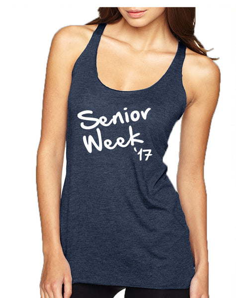 Women's Tank Top Senior Week 17 White Class Of 2017 Party