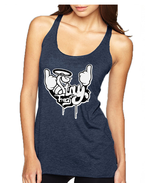 Women's Tank Top Stay Fresh Fingers Up Cool Cute Top
