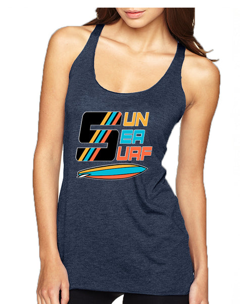 Women's Tank Top Sun Sea Surf Lover Summer Beachwear Top