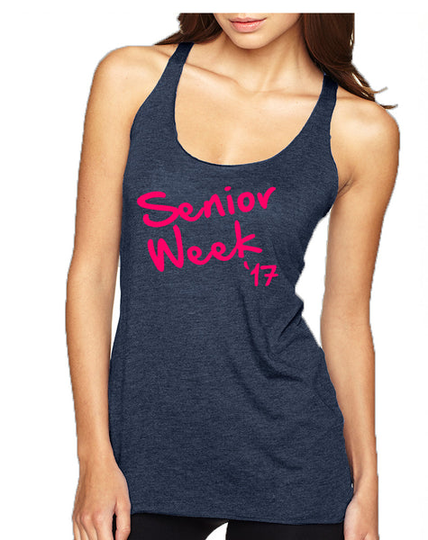 Women's Tank Top Senior Week 17 Pink Class Of 2017 Top