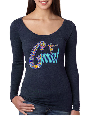Women's Shirt Gymnast Aztec Love Gymnastic Top Sport Gym