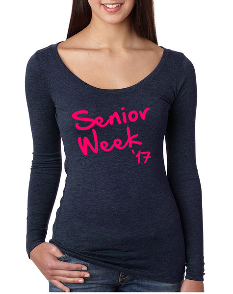 Women's Shirt Senior Week 17 Pink Class Of 2017 Party Shirt