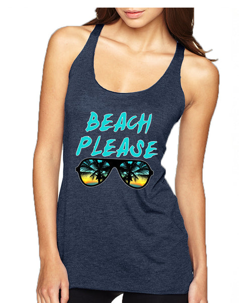Women's Tank Top Beach Please Summer Vacation Beachwear
