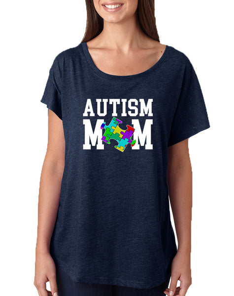 Women's Dolman Shirt Autism Mom Autistic Awareness Top