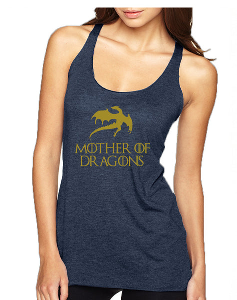 Women's Tank Top Mother Of Dragons Gold Print Graphic Top