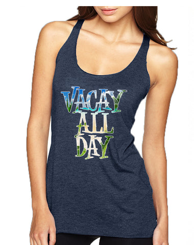 Women's Tank Top Vacay All Day Vacation Summer Beach Top