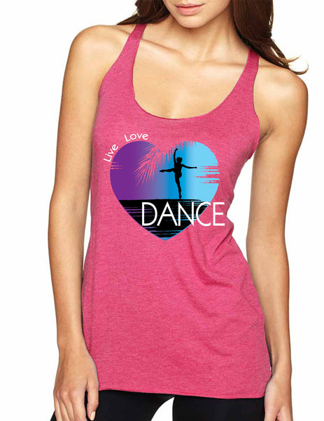 Women's Tank Top Dance Art Purple Print Love Cute Top Nice Gift - ALLNTRENDSHOP - 6
