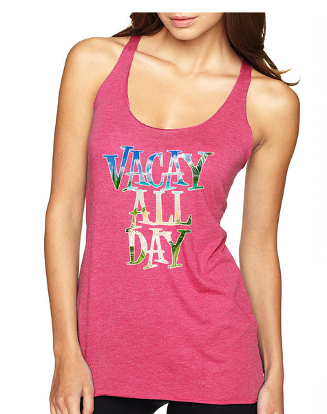 Women's Tank Top Vacay All Day Vacation Summer Beach Top