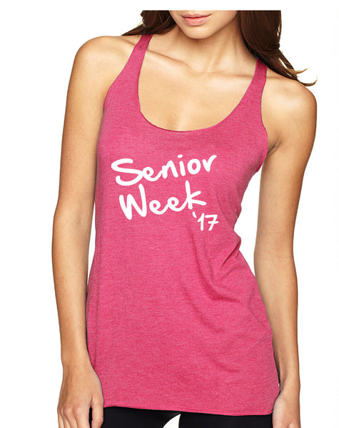 Women's Tank Top Senior Week 17 White Class Of 2017 Party