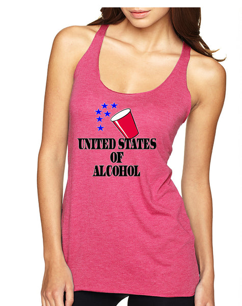 Women's Tank Top United States Of Alcohol 4th Of July