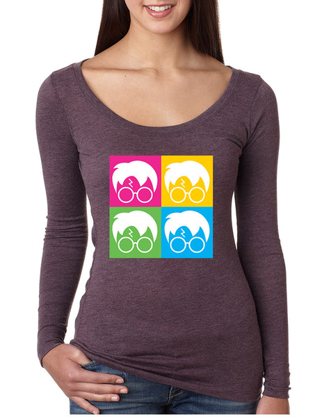 Women's Shirt 4 Faces Harry Glasses Scar Popular Cool T Shirt - ALLNTRENDSHOP - 5