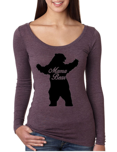 Women's Shirt Mama Bear Family Top For Mom Xmas Cute Top - ALLNTRENDSHOP - 2