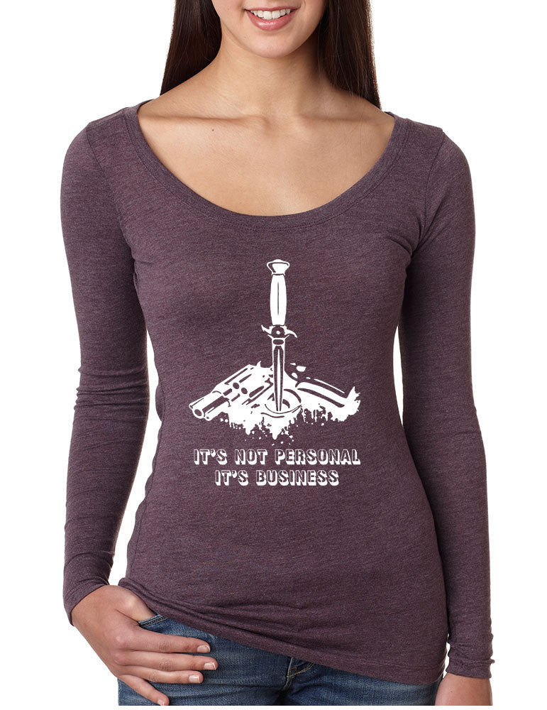 Women's Shirt It's Not Personal It's Business Funny Saying - ALLNTRENDSHOP - 1