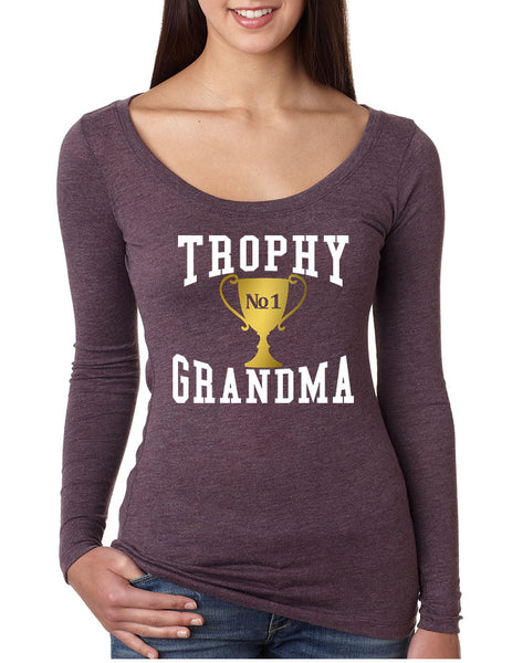 Women's Shirt Trophy Grandma Cool Xmas Gift Family Love Top - ALLNTRENDSHOP - 4