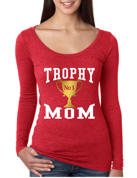 Women's Shirt Trophy Mom Cool Family Gift Love Mother's Day Top - ALLNTRENDSHOP - 6