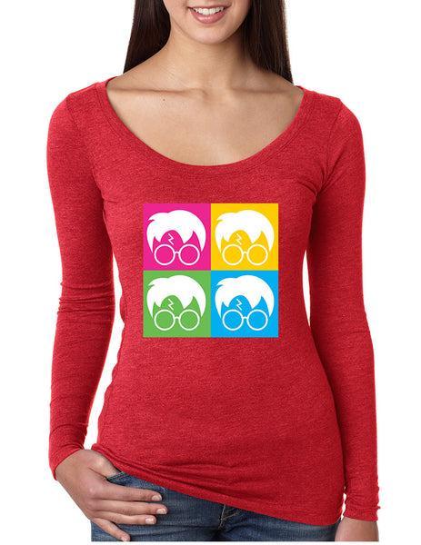 Women's Shirt 4 Faces Harry Glasses Scar Popular Cool T Shirt - ALLNTRENDSHOP - 6
