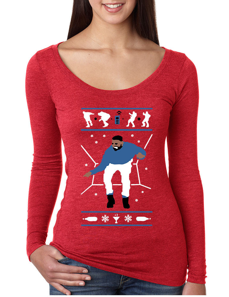 Women's Shirt Hotline Bling Blue Cool Xmas Gift Holiday Hotline Top - ALLNTRENDSHOP - 1