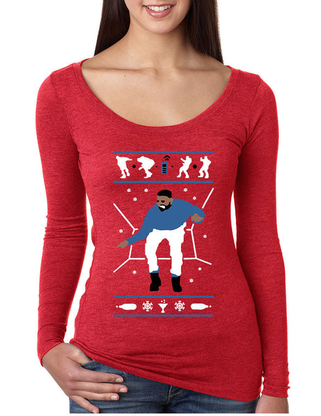 Women's Shirt Hotline Bling Blue Cool Xmas Gift Holiday Hotline Top - ALLNTRENDSHOP - 1