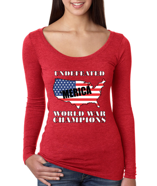 Women's Shirt Undefeated World War Champions 4th Of July