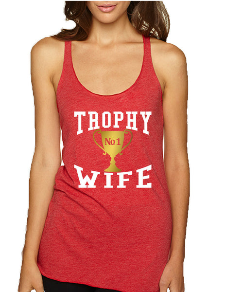 Women's Tank Top Trophy Wife Cool Xmas Love Holiday Gift - ALLNTRENDSHOP - 6