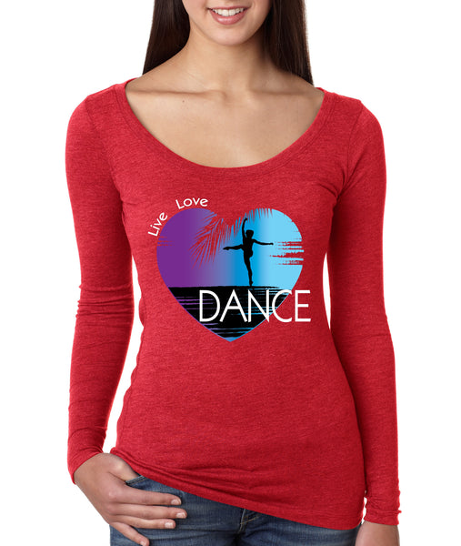 Women's Shirt Dance Art Purple Print Love Cute Gift Nice Top - ALLNTRENDSHOP - 5
