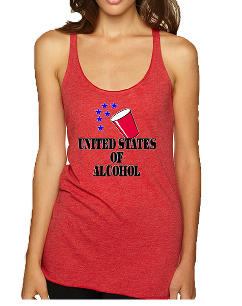 Women's Tank Top United States Of Alcohol 4th Of July