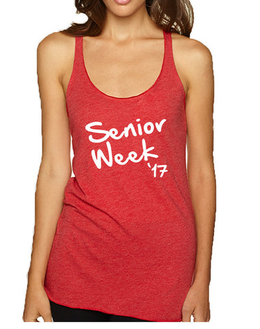 Women's Tank Top Senior Week 17 White Class Of 2017 Party
