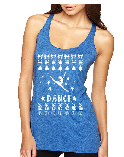 Women's Tank Top Dance Ugly Xmas Dancing Is Life Shirt Cute