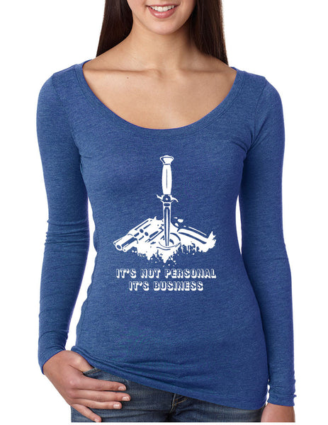 Women's Shirt It's Not Personal It's Business Funny Saying - ALLNTRENDSHOP - 3