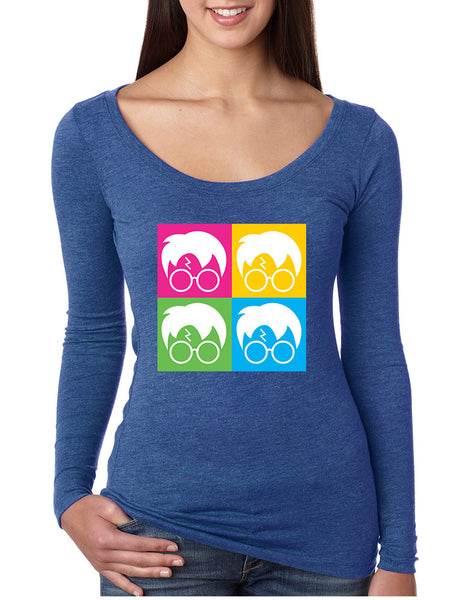 Women's Shirt 4 Faces Harry Glasses Scar Popular Cool T Shirt - ALLNTRENDSHOP - 7