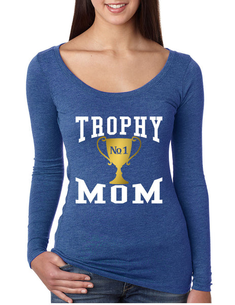 Women's Shirt Trophy Mom Cool Family Gift Love Mother's Day Top - ALLNTRENDSHOP - 7