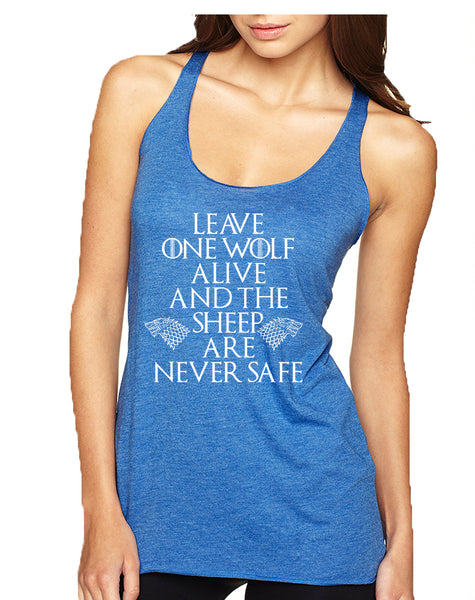 Women's Tank Top Leave One Wolf Alive Sheep Are Never Safe