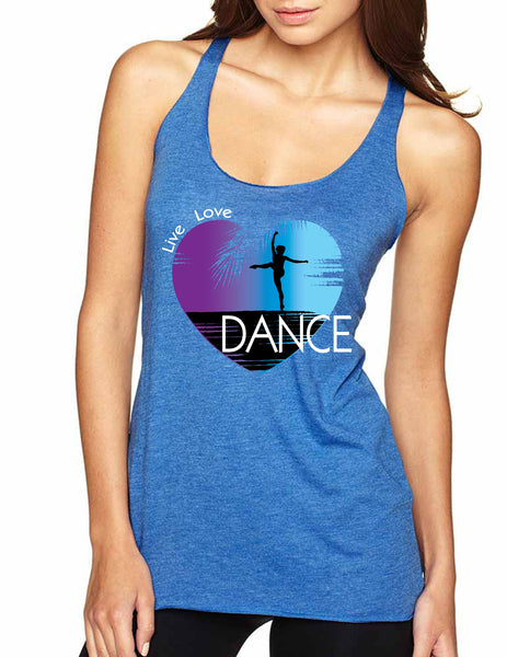 Women's Tank Top Dance Art Purple Print Love Cute Top Nice Gift - ALLNTRENDSHOP - 7