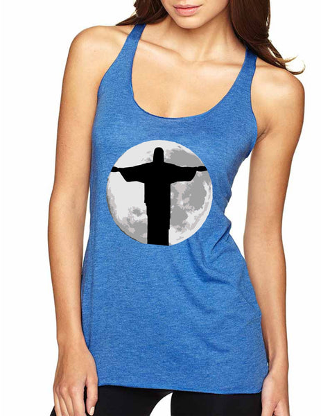 Women's Tank Top Moon Jesus Cool Love Jesus Top - ALLNTRENDSHOP - 8