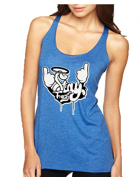 Women's Tank Top Stay Fresh Fingers Up Cool Cute Top