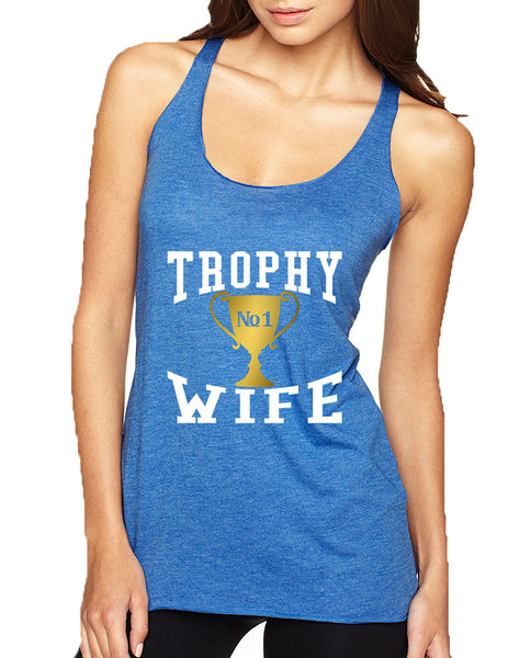 Women's Tank Top Trophy Wife Cool Xmas Love Holiday Gift - ALLNTRENDSHOP - 7