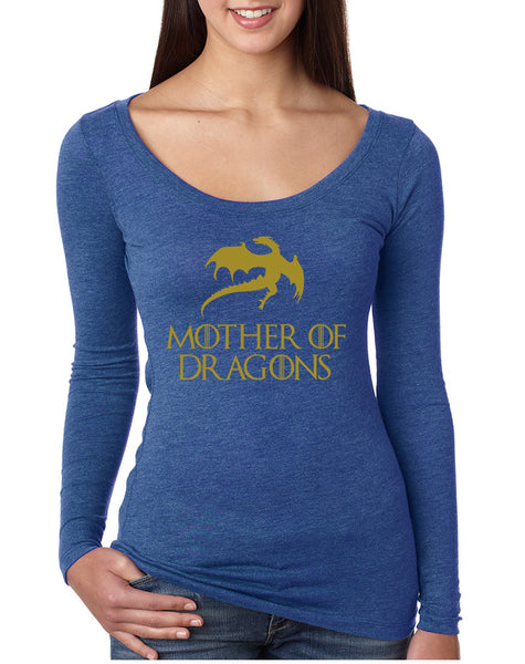 Women's Shirt Mother Of Dragons Gold Print Graphic Shirt