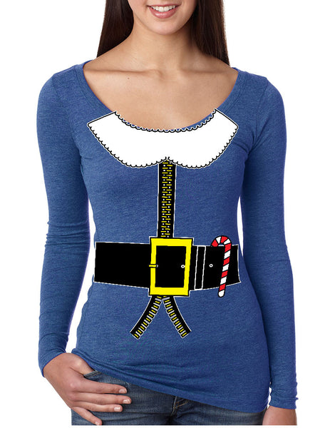 Women's Shirt Elf Suit Santa's Elves Christmas Gift Xmas Top - ALLNTRENDSHOP - 5
