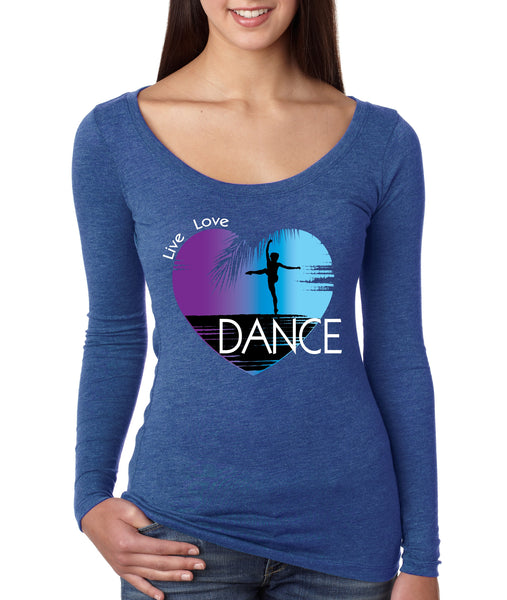 Women's Shirt Dance Art Purple Print Love Cute Gift Nice Top - ALLNTRENDSHOP - 6