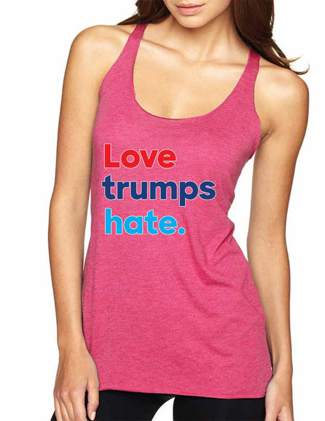 Women's Tank Top Love Trumps Hate Donald Trump Top - ALLNTRENDSHOP - 6