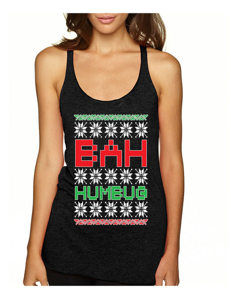 Bah Humbug christmas Women's Triblend Tanktop - ALLNTRENDSHOP